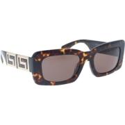Versace Stiliga Solglasögon med Unik Design Brown, Dam