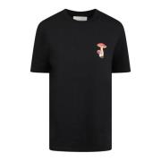 Jil Sander Logo Patch Bomull T-shirt Black, Dam