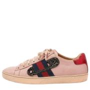Gucci Vintage Pre-owned Laeder sneakers Pink, Dam