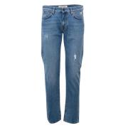 Roy Roger's Italienska Slim-Fit Denim Jeans Blue, Herr