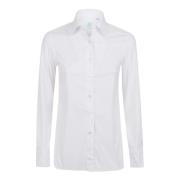 Finamore Vintage Vit Slim Fit Skjorta White, Herr