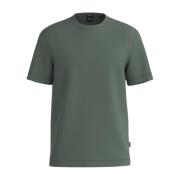 Boss Crew Neck Cotton T-Shirt Green, Herr