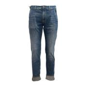 Siviglia Klassiska Denim Jeans för Vardagsbruk Blue, Herr