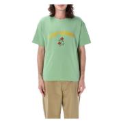 Bode Mint Floral Crew-neck T-shirt Green, Herr