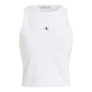 Calvin Klein Jeans Milano Top T-Shirt White, Dam