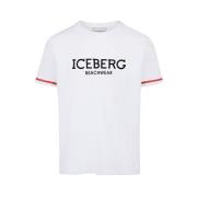 Iceberg Kortärmad bomull Jersey T-shirt White, Herr