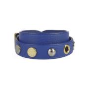 Louis Vuitton Vintage Pre-owned Laeder armband Blue, Dam