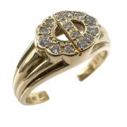 Dior Vintage Pre-owned Metall ringar Yellow, Dam