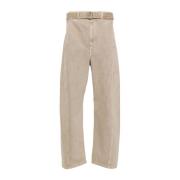 Lemaire Wide Trousers Beige, Herr