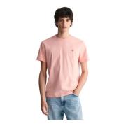 Gant Sköld T-shirt Topp Pink, Herr