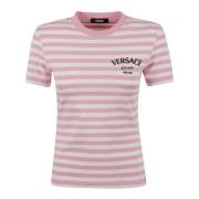 Versace Nautiska Ränder T-shirt och Polo Multicolor, Dam