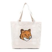 Maison Kitsuné Chillax Fox Toteväska Beige, Herr