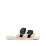 Suicoke Svarta Moto Logo Patch Sandaler Multicolor, Herr