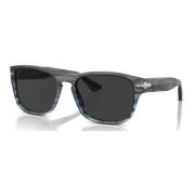 Persol Gray/Dark Gray Sunglasses 0PO 3341S Gray, Unisex