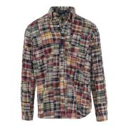 Polo Ralph Lauren Patchwork Bomullsskjorta med Långa ärmar Multicolor,...