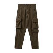 Gabba Khaki Cargo Byxor med Dragsko i Fållen Green, Herr