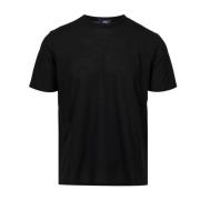 Herno Stretch Bomull Jersey T-shirt Black, Herr