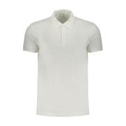 Calvin Klein Polo Skjorta med Tryckt Logotyp White, Herr