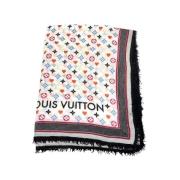 Louis Vuitton Vintage Pre-owned Ylle sjalar Multicolor, Dam