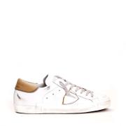 Philippe Model Vita Läder Tan Sneakers Stilfull White, Herr