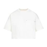 Bottega Veneta Vit Bomull T-shirt Ss24 White, Dam