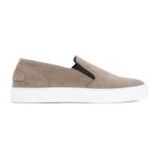 Brioni Beige Mocka Slip On Sneakers Beige, Herr