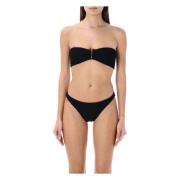 Reina Olga Svart Strapless Bikini Set Ss24 Black, Dam