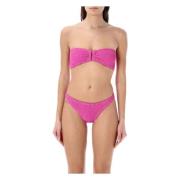 Reina Olga Peony Strapless Bikini Set Pink, Dam