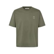 Samsøe Samsøe Löst Passform Tryckt T-shirt Green, Herr