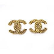 Chanel Vintage Pre-owned Metall rhngen Yellow, Dam