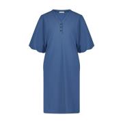 Jane Lushka Elegant Jerseyklänning | Mid Blue Blue, Dam
