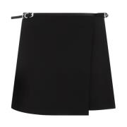 Givenchy Svart Mini Wrap Kjol Black, Dam