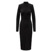 Max Mara Sportmax Kvinna Svart Klänning Tillverkad i Rumänien Black, D...