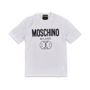 Moschino Stiliga T-shirts för Män och Kvinnor White, Herr