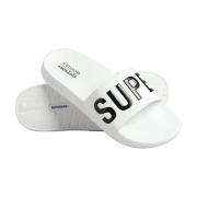 Superdry Flat Sandals White, Herr
