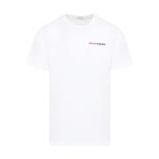 Alexander McQueen Vit Bomull T-shirt Ss24 White, Herr