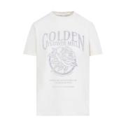 Golden Goose Vit Bomull T-shirt White, Dam