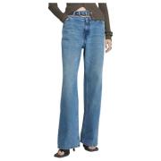 Y/Project Y-Belt Loose-Fit Jeans Blue, Dam