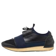 Balenciaga Vintage Pre-owned Laeder sneakers Blue, Herr