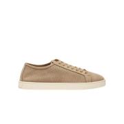 Scarosso Taupe Nubuck Läder Sneakers Beige, Herr