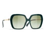 Chanel Ikoniska Solglasögon - Specialerbjudande Green, Unisex