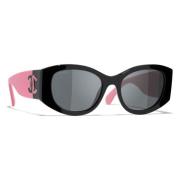 Chanel Stiliga solglasögon - 100% original Black, Unisex