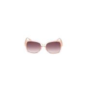 Guess Stiliga solglasögon för kvinnor Beige, Unisex
