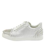 Christian Louboutin Pre-owned Pre-owned Tyg sneakers Gray, Dam