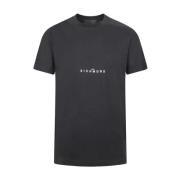 John Richmond Klassisk Vit Kortärmad T-shirt Black, Herr