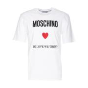 Moschino Kortärmad T-shirt White, Herr