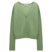 Dorothee Schumacher Grön Delicate Statements Cardigan Green, Dam