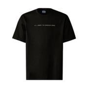C.p. Company Grafisk T-shirt - Metropolis-serien Black, Herr