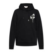 Alexander McQueen Hoodie Black, Herr