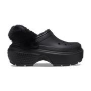 Crocs LiteRide Fodrad Träsko Black, Dam